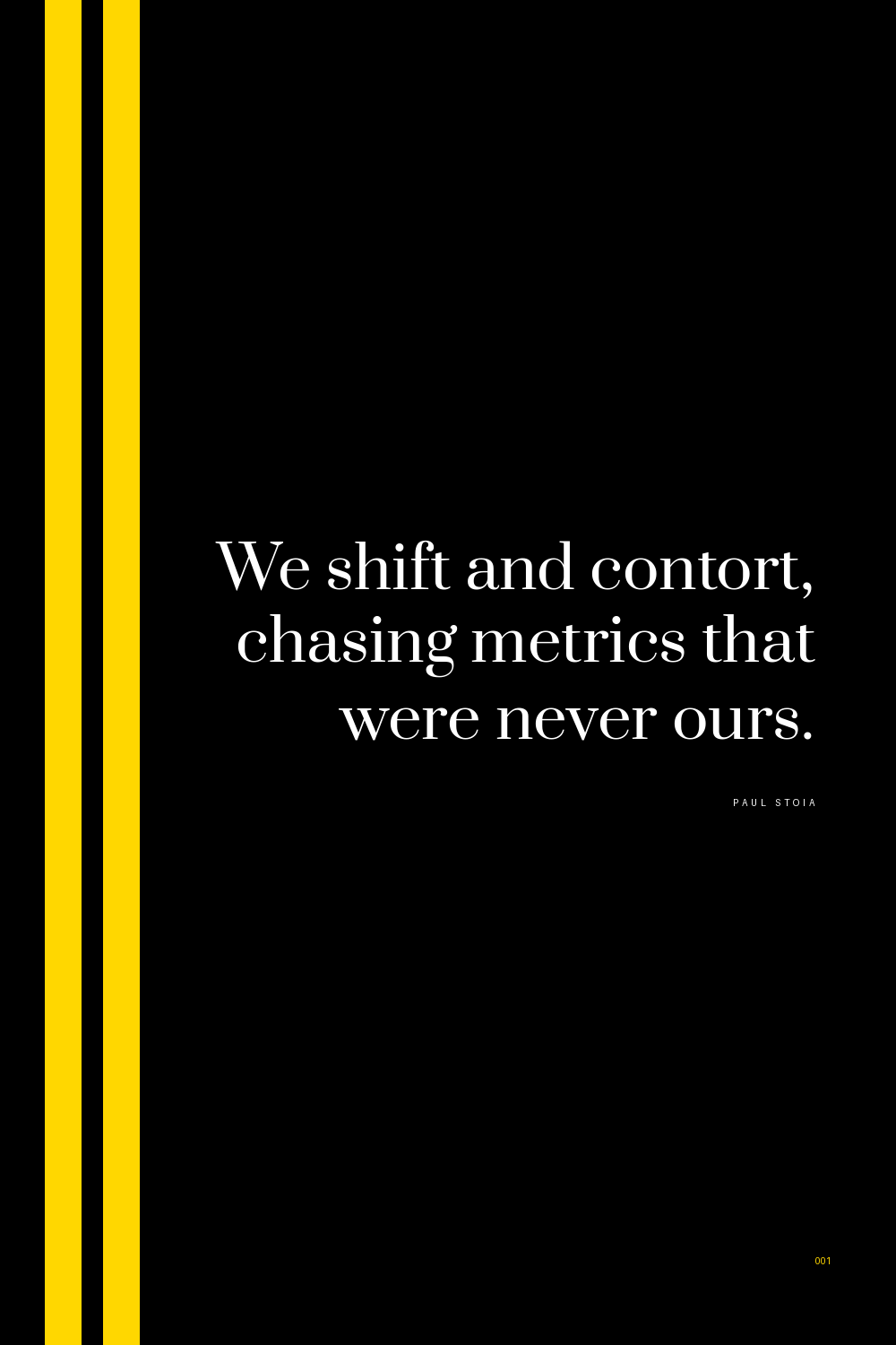 Book quote 1 from Your Own Lane by Paul Stoia